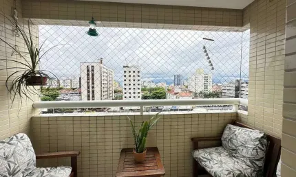 Apartamento à venda, 3 quartos, 1 suíte, 2 vagas, BOQUEIRÃO - Santos/SP