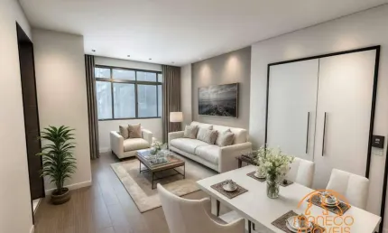 Apartamento à venda, 2 quartos, 1 suíte, 1 vaga, campo grande - santos/sp