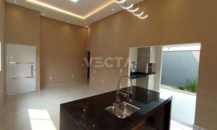 Casa Nova de 130m² com Suíte e Área Gourmet em Terreno de 200m² - Jardim Gerotto, Mirassol-SP
