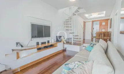 Cobertura com 3 quartos à venda na avenida alexandre ferreira, 461, lagoa, rio de janeiro por r$ 2.560.000