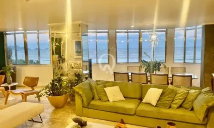 Apartamento com 4 quartos para alugar na avenida atlântica, 2727, copacabana, rio de janeiro por r$ 25.000