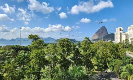 Praia do Flamengo - apto de 150m2 com vg - Vista deslumbrante