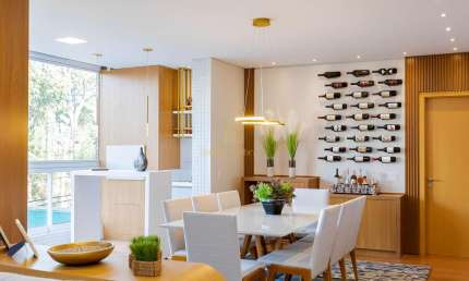 APARTAMENTO MOBILIADO NO ECOVILLE  3 SUÍTES, 145M  PRIVATIVOS E 2 VAGAS
