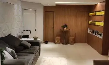 Apartamento na gleba palhano com 110m² úteis, 3 quartos, suíte, completo em armários mobiliado