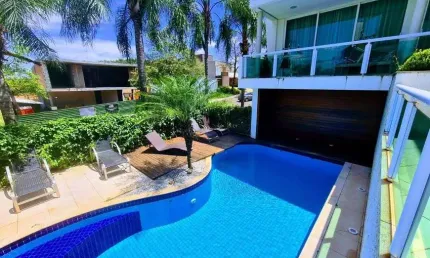 Alto padrão condomínio imbuias casa a venda com 5 suítes piscina gleba palhano londrina-pr