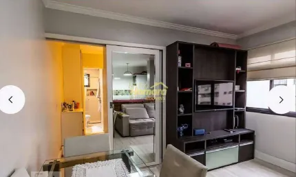 Venda- apartamento mobiliado de 45m² com 1 dormitório e vaga – excelente investimento em santa cecí
