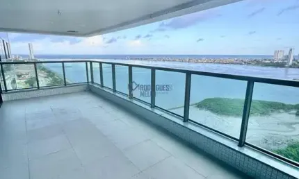 Apartamento no Mirante do Cais -227 m2 - 4 suítes  -  Recife