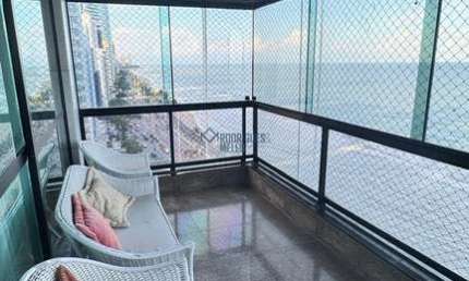 Apartamento em Boa Viagem  - 210 m2 - 4 quartos - Avenida Boa Viagem - Edf Fernando Pessoa -  Recife