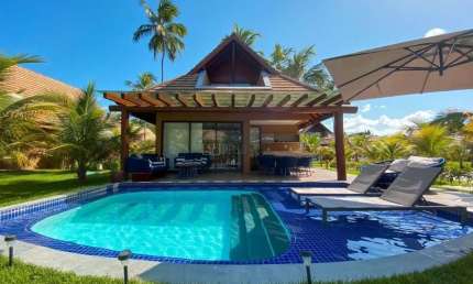 Casa em Praia dos Carneiros  -  150 m2 -  3 suítes - Porteira fechada-  Tamandaré - ECORESORT