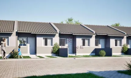 Casa com Subsidio de R$20.000,00 -  2 dormitórios à venda, 43 m² por R$ 204.900 - São Luiz - Gravataí/RS