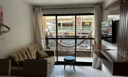 Alugo apartamento mobiliado com 2 qts, beira mar de cabo branco