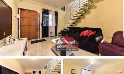 Sobrado com 3 dormitórios à venda, 243 m² por R$ 742.000,00 - Demarchi - São Bernardo do Campo/SP