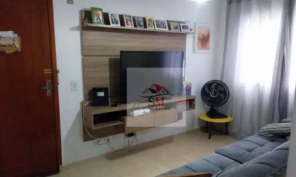 Apartamento com 2 dormitórios à venda, 55 m² por R$ 285.000 - Vila Humaitá - Santo André/SP