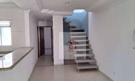 Cobertura com 3 dormitórios para alugar, 140 m² por R$ 3.920/mês - Planalto - São Bernardo do Campo/SP