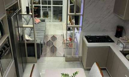 Cobertura com 3 dormitórios, 132 m² - venda por R$ 750.000,00 ou aluguel por R$ 4.890,00/mês - Vila América - Santo André/SP