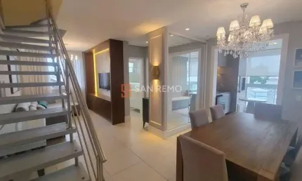 Cobertura com 2 quartos à venda na rua doutor abel capela, 208, coqueiros, florianópolis, 92 m2 por r$ 995.000