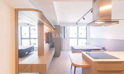 Apartamento com 1 quarto para alugar na Rua Professora Maria Flora Pausewang, 131, Trindade, Florianópolis, 33 m2 por R$ 4.800