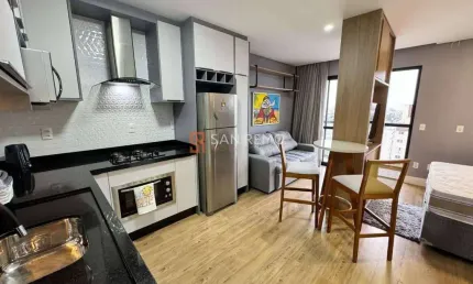Apartamento com 1 quarto para alugar na rua joão batista derner neves, 25, kobrasol, são josé, 32 m2 por r$ 3.500