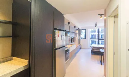 Apartamento com 1 quarto para alugar na rua professora maria flora pausewang, 137, trindade, florianópolis, 35 m2 por r$ 4.200