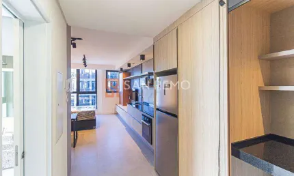 Apartamento com 1 quarto para alugar na rua professora maria flora pausewang, 137, trindade, florianópolis, 36 m2 por r$ 4.500