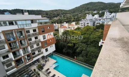 Cobertura com 2 quartos à venda na rua joão pio duarte silva, 1630, córrego grande, florianópolis, 110 m2 por r$ 1.950.000