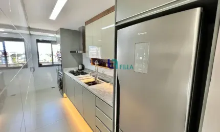 Lindo apartamento recém mobiliado , com 3 quartos e sacada, recém mobiliado