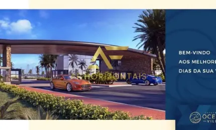 Lote (repasse) no condomínio ocean ville, com 503 m², em frente à praia.