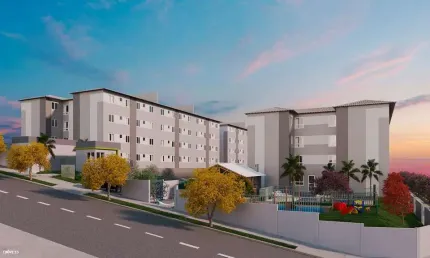 Apartamento para Venda em Contagem, Nacional, 2 dormitórios, 1 banheiro, 1 vaga