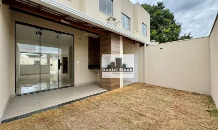 Casa Moderna com 3 Quartos, Suíte e 4 Vagas no Bairro Santa Branca - 100m²