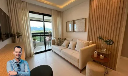 Apartamento Lindamente Decorado - 2 suítes - Pagani - Palhoça - Residencial Fontana de Trevi