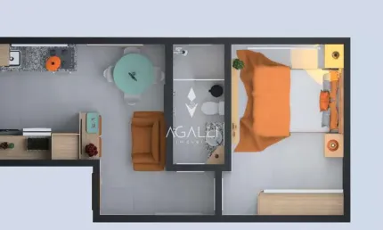 Apartamento com 1 dormitório à venda, cajuru  , curitiba - pr