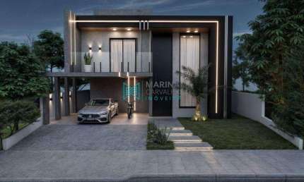Casa com 3 quartos à venda, 252 m² por R$ 2.090.000 - Condomínio Gran Park - Vespasiano/MG