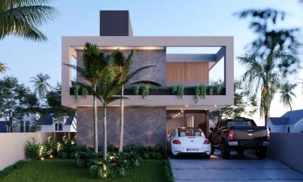 Casa de Luxo com 4 Suítes e Piscina no Portal do Sol – Em Fase Final de Construção