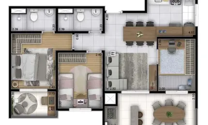 Oportunidade a 350 metros da estação e terminal joao dias!   2 e 3 dorms (1 suíte) lazer incrível com opção terraço e vaga
