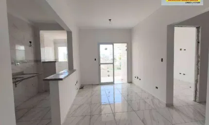 Apartamento com 2 dormitórios à venda, 62 m² por R$ 375.000,00 - Vila Guilhermina - Praia Grande/SP