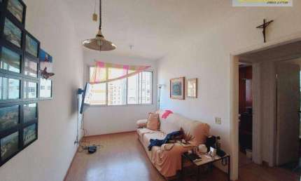 Apartamento com 1 dormitório para alugar, 58 m² por R$ 2.400,00/mês - Itararé - São Vicente/SP