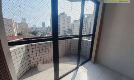 Apartamento com 1 dormitório para alugar, 56 m² por R$ 2.400,00/mês - Gonzaguinha - São Vicente/SP