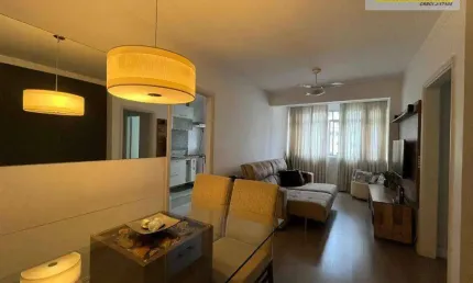 Apartamento com 1 dormitório para alugar, 58 m² por r$ 3.400,00/mês - boa vista - são vicente/sp