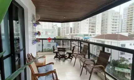 Apartamento à venda em Guarujá, Vila Alzira, com 3 quartos, com 140 m², Ed. Ponta Negra