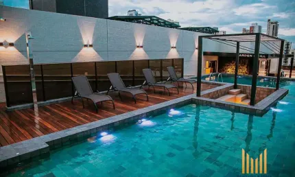 Flat com 2 quartos à venda no Cabo Branco, João Pessoa 