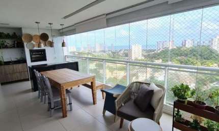 ETCO Greenville, 172m², 3 suítes, 3 vagas + depósito, climatizado, fina decoração, fino acabamento, vista mar, home office, hidromassagem. Agende ja!