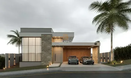Casa Linear no Condomínio Vistadoro Aquaville em Divinópolis