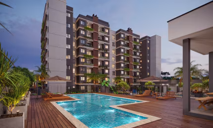 Apartamento com 2 quartos à venda na Rua Moyses Guelmann, 90, Novo Mundo, Curitiba