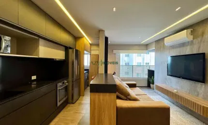 Apartamento mobiliado para locação no edifício move, jardim aquarius, sjc/sp