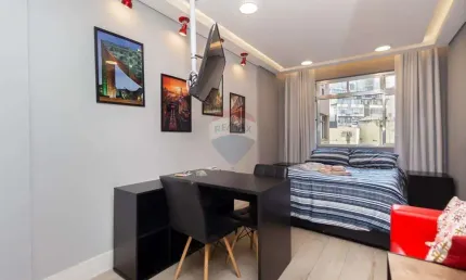 Apartamento a venda com 1 dormitório suíte, 34m², 1 vaga