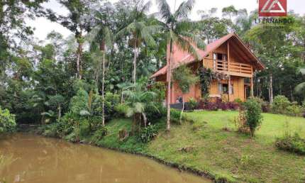 Chácara com 3 dormitórios, sendo 1 suíte à venda, 12762 m² por R$ 1.650.000 - Encano - Indaial/Santa Catarina