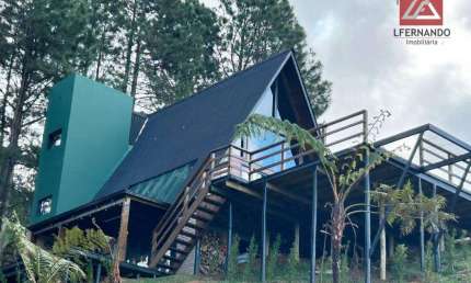 Chalé 2 dormitórios, sendo 1 suíte à venda, 100 m² por R$ 1.800.000 - Alto Rio das Antas - Rancho Queimado/SC