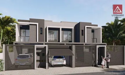 Sobrado com 3 dormitórios, sendo 1 suíte à venda, 114 m² por R$ 580.000 - Água Verde - Blumenau/SC