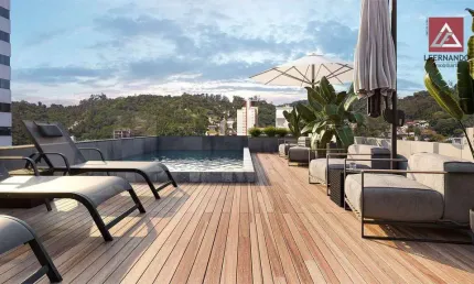 Apartamento com 1 dormitório para alugar, 37 m² - Velha - Blumenau/SC