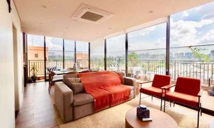 Cobertura Duplex - Vila Progredior - mobiliada e vista panorâmica